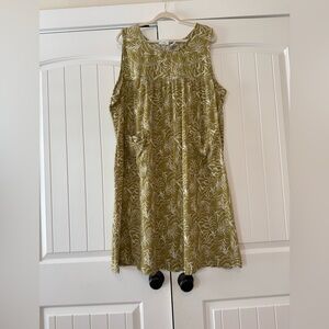 The Vermont country store 100% cotton gauze plus size 1x botanical print dress